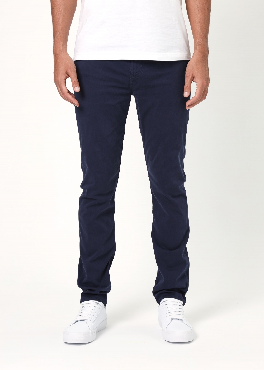 7 For All Mankind Mens Luxe Performance Plus Colours Slim Jeans In Blue