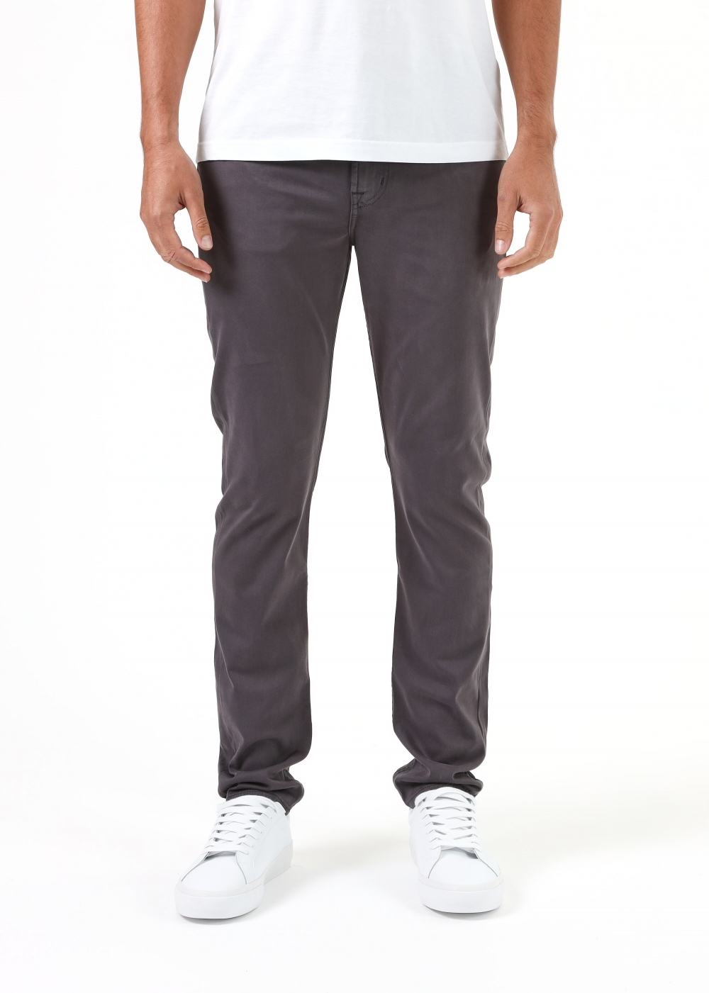 7 For All Mankind Mens Luxe Performance Plus Colours Jeans In Grey